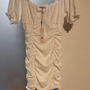 BCBGeneration Ivory Eyelet Top